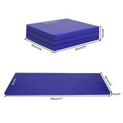 CCLIFE 180x60x5cm Klappbare Weichbodenmatte Turnmatte Fitnessmatte Gymnastikmatte Rutschfeste Sportmatte Spielmatte