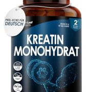Creatin Monohydrat Kapseln 3000 mg 180 Creatin Kapseln Trainings & Fitness Ergänzungsmittel für Männer & Frauen Kreatin Kapseln (3 pro Portion) Kreatin Vegan, Labor Getestet, Für 2 Monate