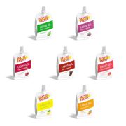 DEXTRO ENERGY LIQUID GEL LEMON + CAFFEINE – 18x60ml (18er Pack) – Energy Gel aus schnell verfügbaren Kohlenhydraten, Traubenzucker Gel, Koffein Booster, Energy Riegel Alternative, für Ausdauersport