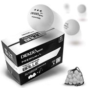 Dieker Sports Premium Tischtennisbälle 3 Stern – [12, 42 & 100 Stück] – inkl. Videokurs – [erstklassige Ping Pong Bälle] – Nach ITTF Turnierstandard – Tischtennisbälle Outdoor Tischtennis Zubehör