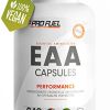 EAA Kapseln hochdosiert 240 Giga Caps mit je 1000 mg EAA (vegan) – Optimiertes Multi-Amino EAA-Pattern (Human Code-Profil) – Ohne Zusatzstoffe – Made in Germany – 100% vegan – ProFuel