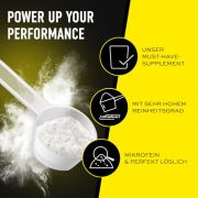 ESN Ultrapure Creatine Monohydrate, 300 g, 85 Portionen, Creatin Pulver, Support für Muskelaufbau, Performance und Gehirnleistung, mikrofein & perfekt löslich, vegan – made in Germany