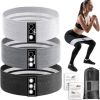 FOLAI Resistance Hip Bands, Fitnessbänder [3er Set] Zugkraftstärken Trainingsband Yogaband Widerstandsbänder und Unterstützung fürs Beintraining, Yoga,Krafttraining und Klimmzüge…