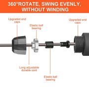 Firschoie Springseil, Rutschfester Griff aus weichem Schaumstoff 3M Speed Rope, Einstellbare Länge, für Fitness-Ausdauer-Training Aerobic-Übungen, Geeignet für Kinder und Erwachsene(Schwarz)