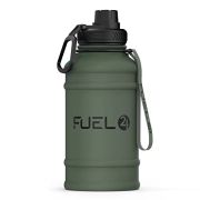 Fuel24 Extra Stark Trinkflasche Edelstahl Metall 1.3L & 2.2L – Auslaufsicher & BPA-Frei Wasserflasche Edelstahl – Robuste Trinkflasche Fitnessstudio, Sport Wasserkrug Edelstahl Flasche Für Erwachsene