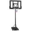 GYMAX Höhenverstellbares Basketballständer 130-305 cm, Basketballkorb-System tragbarer mit bruchsicherem Rückenbrett & leichtgängige Räder, ideal für Jugendliche & Erwachsene