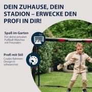 HUDORA Fußballtor Pro Tect – großes Fußballtor für Kinder und Erwachsene – Schaumstoff ummanteltes Fußballtor mit Netz – Hochwertige Outdoor Torwand mit Aufprallschutz