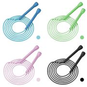 Hitchuey Verstellbare Springseil Kinder, 4 Stück 300CM Leichtgewicht Kinder Rope Skipping Seil