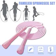Hitchuey Verstellbare Springseil Kinder, 4 Stück 300CM Leichtgewicht Kinder Rope Skipping Seil