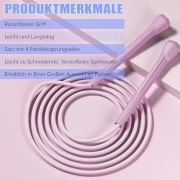 Hitchuey Verstellbare Springseil Kinder, 4 Stück 300CM Leichtgewicht Kinder Rope Skipping Seil
