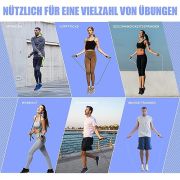 Hitchuey Verstellbare Springseil Kinder, 4 Stück 300CM Leichtgewicht Kinder Rope Skipping Seil