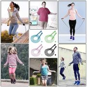 Hitchuey Verstellbare Springseil Kinder, 4 Stück 300CM Leichtgewicht Kinder Rope Skipping Seil
