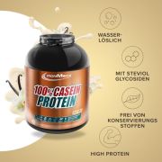 IronMaxx 100% Casein Proteinpulver – Vanille 2kg Dose | wasserlösliches Eiweißpulver für eine langfristige Proteinversorgung und Sättigung | High-Protein-Powder ohne Zuckerzusatz