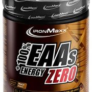 IronMaxx 100% EAAs + Energy Zero – Pfirsisch 500g Dose | EAA-Pulver, vegan und zuckerfrei mit allen 8 essentiellen Aminosäuren | fruchtiger Geschmack, frei von Konservierungsstoffen