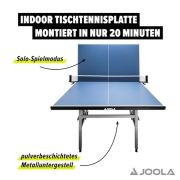 JOOLA Tischtennistisch TRANSPORT – Indoor Tischtennisplatte Schul- und Vereinssport – klappbar – Schneller Aufbau