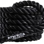 Miweba Sports Battle Rope BR100 | 9m / 12m – Trainingsseil Ø 40 mm – Schlachtseil – Schwingseil – Fitnessseil – Battle Ropes – Fitness Seil – Schlagseil – Schwungseil – Sportseil – Indoor & Outdoor