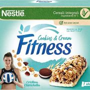 Nestlé Mix – Fitness Riegel Crunchy Caramel + Cookies and Cream – Riegel mit Weizen und Vollkornhafer 94 g [8 Packungen sortiert]