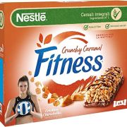 Nestlé Mix – Fitness Riegel Crunchy Caramel + Cookies and Cream – Riegel mit Weizen und Vollkornhafer 94 g [8 Packungen sortiert]