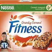 Nestlé Mix – Fitness Riegel Crunchy Caramel + Cookies and Cream – Riegel mit Weizen und Vollkornhafer 94 g [8 Packungen sortiert]