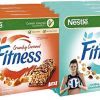 Nestlé Mix – Fitness Riegel Crunchy Caramel + Cookies and Cream – Riegel mit Weizen und Vollkornhafer 94 g [8 Packungen sortiert]
