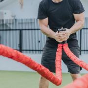 Next Alpha Battle Rope, 38mm/50mm, 9m/12m/15m, Schutzhülle, Wandanker, Workout Instruction Poster
