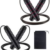 Nytlivet-Springseil-Jump-Rope-von-Laenge-Einstellba-Jump-Rope-Huepfseil-mit-Rutschfesten-Handgriffe-Seilspringen-fuer-Kinder-Erwachsene-Damen-Herren-Fitness-Training-Outdoor-RotSchwarz-2-0