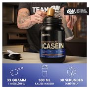 Optimum Nutrition Gold Standard 100% Casein langsam abbauendes Proteinpulver mit Zink, Magnesium & Aminosäuren, fördert Muskelwachstum & Reparatur über Nacht, Strawberry Delight, 28 Portionen, 924 g