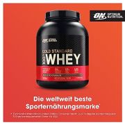 Optimum Nutrition ON Gold Standard Whey Protein Pulver, Eiweißpulver zum Muskelaufbau, natürlich enthaltene BCAA und Glutamin, Double Rich Chocolate, 73 Portionen, 2.26kg, Verpackung kann Variieren