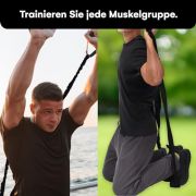 POWRX Widerstandsbänder 3er Set I Fitnessband Gymnastikband inkl. Tragebeutel I Trainingsband Theraband verschiedene Stärken I Fitnessbänder für funktionales Traning