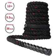 PROIRON 9M /12M Kampfseile, Kampfseil für Fitnesstraining, Fitnessstudio, schwere Übungsseile 38 mm, Wellungsseil für Krafttraining