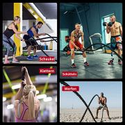 PROIRON 9M /12M Kampfseile, Kampfseil für Fitnesstraining, Fitnessstudio, schwere Übungsseile 38 mm, Wellungsseil für Krafttraining