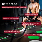 PROIRON 9M /12M Kampfseile, Kampfseil für Fitnesstraining, Fitnessstudio, schwere Übungsseile 38 mm, Wellungsseil für Krafttraining