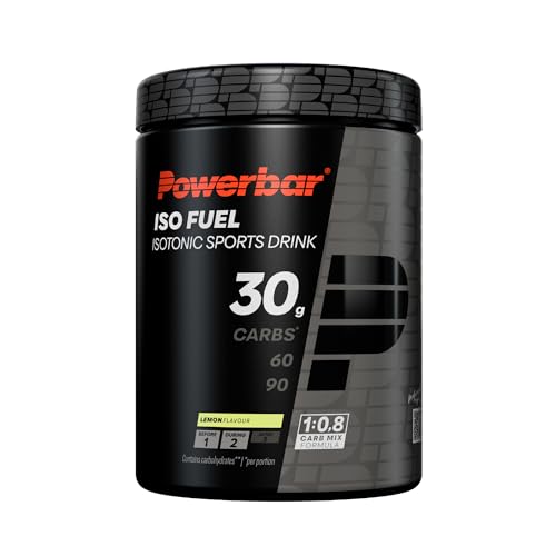 Powerbar – Black Line – Iso Fuel 30 – Lemon – 608g – veganer, isotonischer Sports Drink