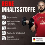 Powerstar CASEIN 90 Casein-Protein-Pulver 1000 g | Calciumcaseinat aus Weidemilch | Bis zu 88,3% Protein | Ideal als Diät- und Nachtprotein | Eiweiß-Pulver für Muskelaufbau & -erhalt | Schokolade