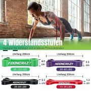 Resistance Bands, Verschiedene Ebenen Widerstandsbänder mit Türanker und Handgriffen, Fitnessbänder für Kraftraining, Training, Physiotherapie, Yoga für Männer und Frauen