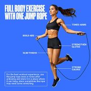 SPORTBIT Springseil Verstellbares für Speed Skipping. Leichtes Springseil für Damen, Herren und Kinder. Springseil für Fitness. Speed-Sprungseil für Workout, Frauen- und Männerübungen