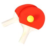 SPORTSIDE-Set-mit-2-Tischtennisschlaegern-und-3-Baellen-Schlaegerspiel-Komplettes-Set-Tischtennis-046581-Mehrfarbig-Holz-25-cm-Sportartikel-0