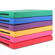 Turnmatte Weichbodenmatte Tri-Fold-Faltgymnastik-Übungsmatte, hochelastische Fitness-Matte-Hüpfmatte mit Griff 200×100