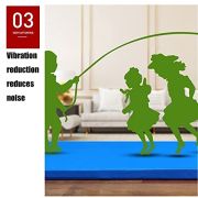 Turnmatte Weichbodenmatte Tri-Fold-Faltgymnastik-Übungsmatte, hochelastische Fitness-Matte-Hüpfmatte mit Griff 200×100