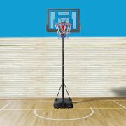 Yaheetech Basketballständer Basketballkorb Basketballanlage mit Handgriff Verstellbare Korbhöhe 227-303,5 cm Korbanlage für Innen- oder Außenbereich Basketballständer Verstellen durch Handgriff